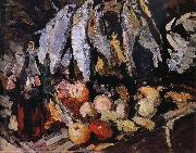 Konstantin Korovin Fish wine and fruit Sweden oil painting reproduction